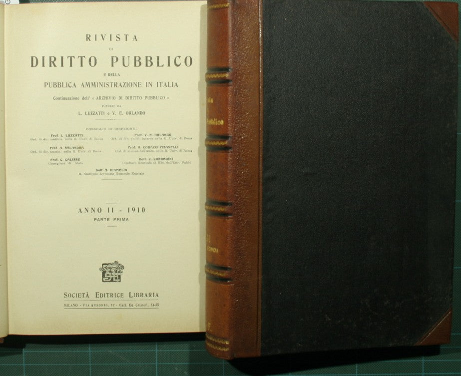 Rivista di diritto pubblico e della pubblica amministrazione in Italia. 1910