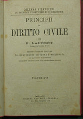 Principii di diritto civile. Vol. XVI