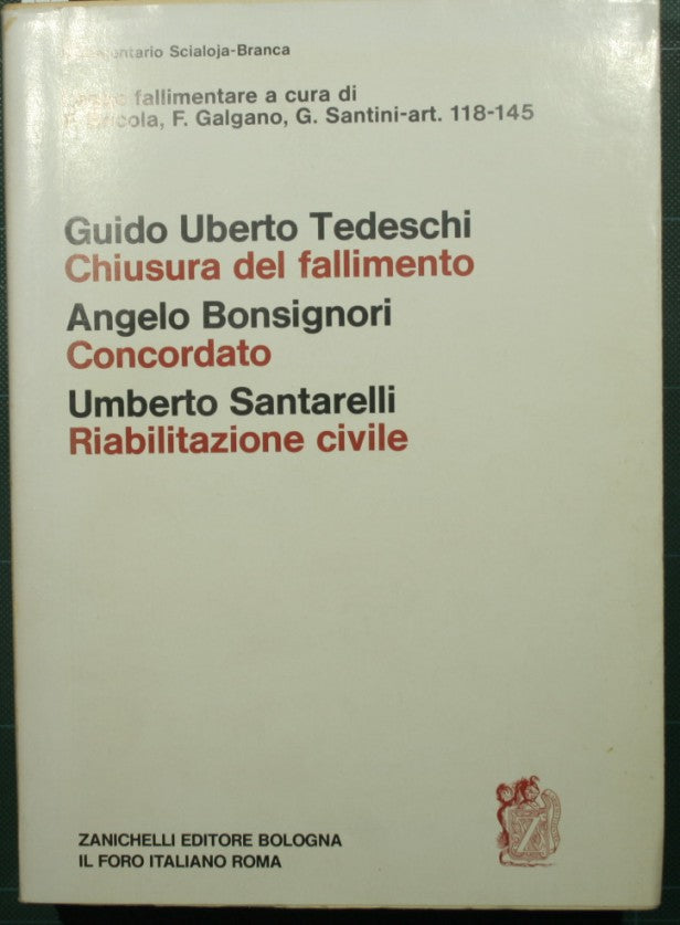 Della cessazione. Della procedura fallimentare. Della riabilitazione civile