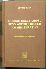 Codice delle leggi, regolamenti e decreti amministrativi