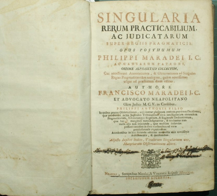 Singularia rerum practicabilium, ac judicatarum super regiis pragmaticis
