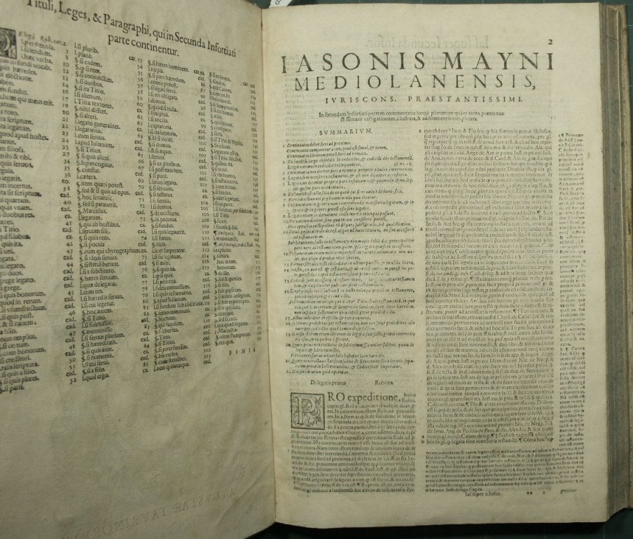 Iasonis Mayni Mediolanensis In secundam Infortiati partem Commentaria