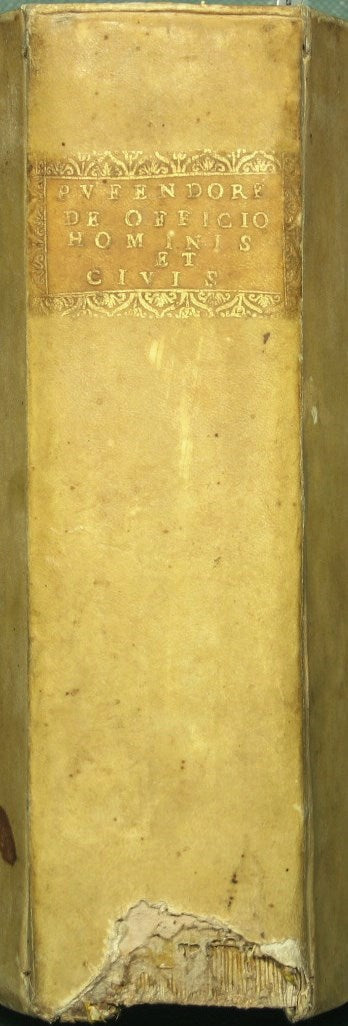 S. Pufendorfii, De officio hominis et civis secundum legem naturalem libri duo