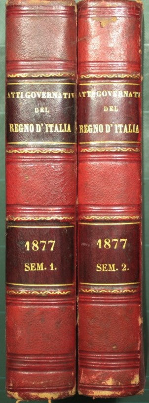 Collezione celerifera delle leggi, decreti, istruzioni e circolari dell'anno 1877 ed anteriori. Anno LVI
