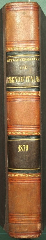 Collections of the laws and acts of the government of the Kingdom of Italy. Year 1879