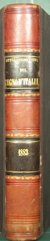 Collezioni delle leggi ed atti del governo del Regno d'Italia. Anno 1883