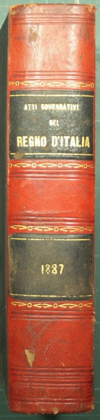 Colecciones de leyes y actos del gobierno del Reino de Italia. Año 1887