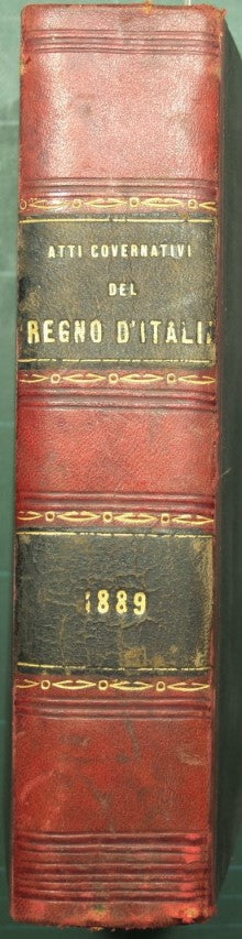 Raccolta ufficiale delle leggi e dei decreti del Regno d'Italia. Anno 1889