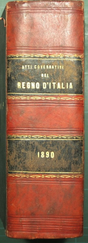 Raccolta ufficiale delle leggi e dei decreti del Regno d'Italia. Anno 1890