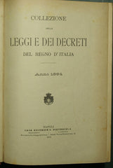 Collezione delle leggi e dei decreti del Regno d'Italia. Anno 1894