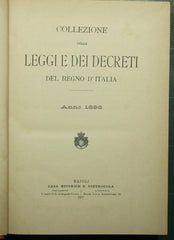 Collezione delle leggi e dei decreti del Regno d'Italia. Anno 1896