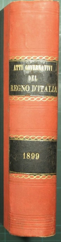 Collezione delle leggi e dei decreti del Regno d'Italia. Anno 1899