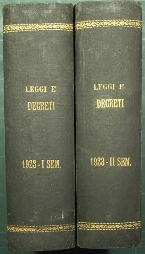 The laws and royal decrees according to the order of insertion in the Official Gazette. Year 1923