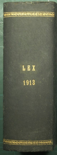 The former. Chronological collection of Italian legislation. Year 1913