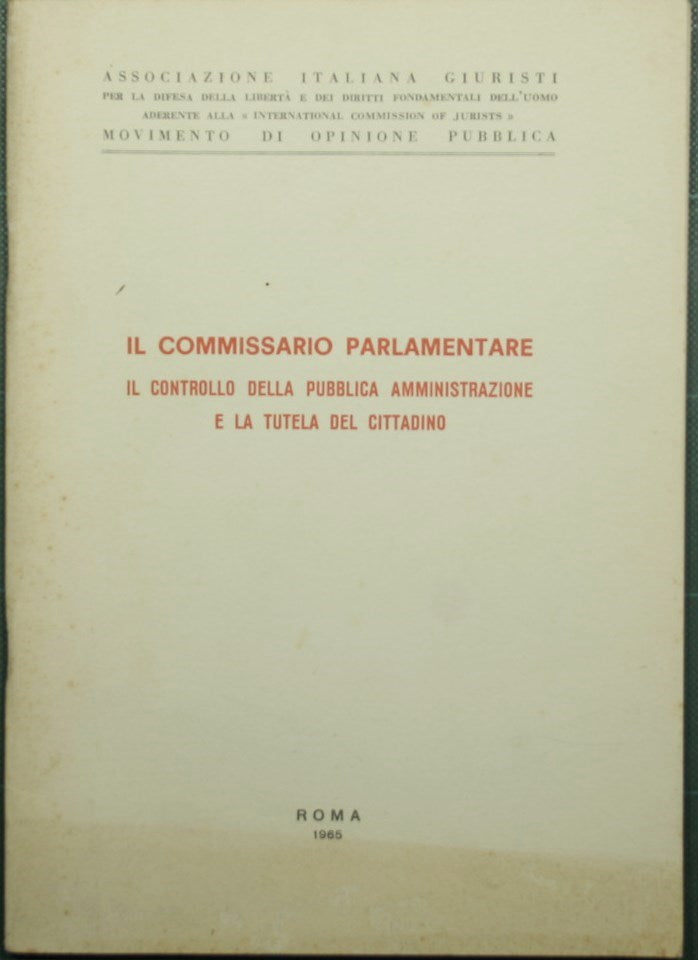 Il commissario parlamentare