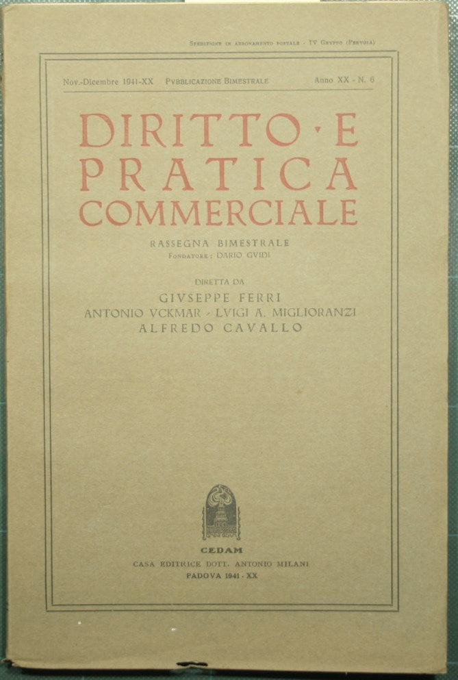 Diritto e pratica commerciale. N. 6
