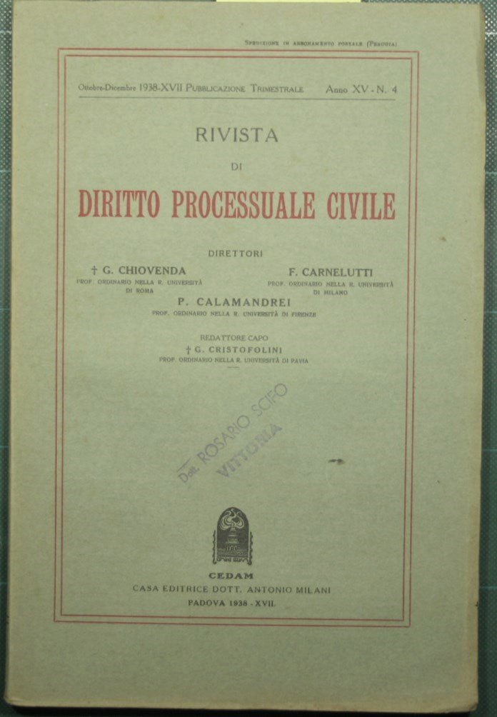 Revista de derecho procesal civil. No. 4