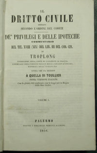 Il Dritto Civile spiegato secondo l'ordine del Codice - De' privilegi e delle ipoteche