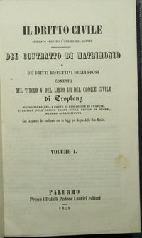 Civil Law explained according to the order of the Code - Of the marriage contract and the respective rights of the spouses