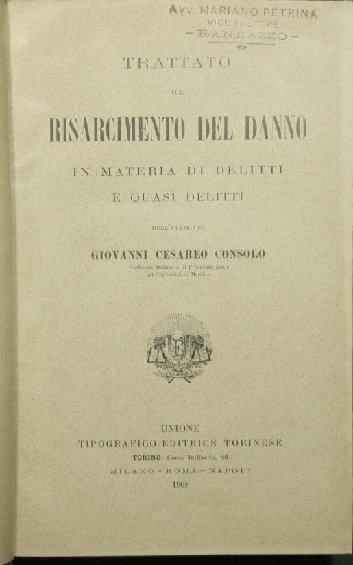 Treaty on compensation for damages relating to crimes and quasi-delicts