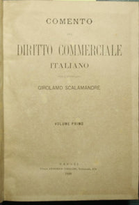 Comento del diritto commerciale italiano