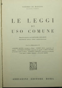 Leyes comúnmente utilizadas