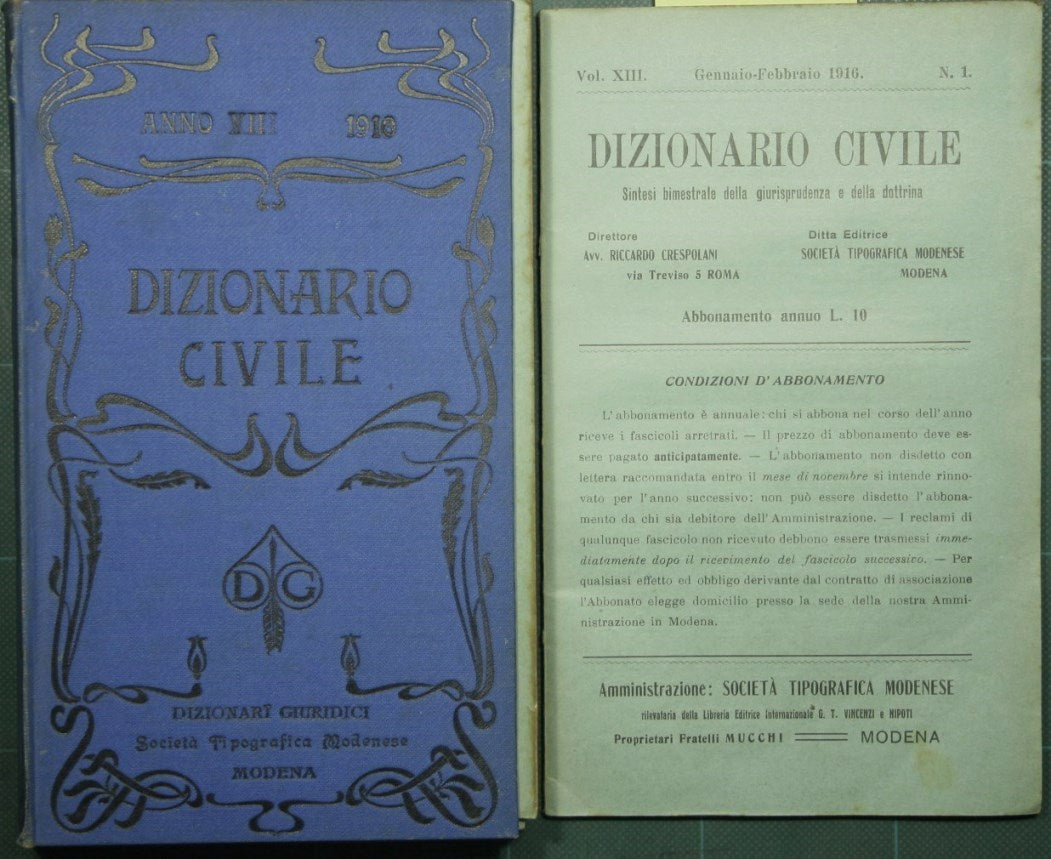 Civil dictionary - Vol. XIII, 1916