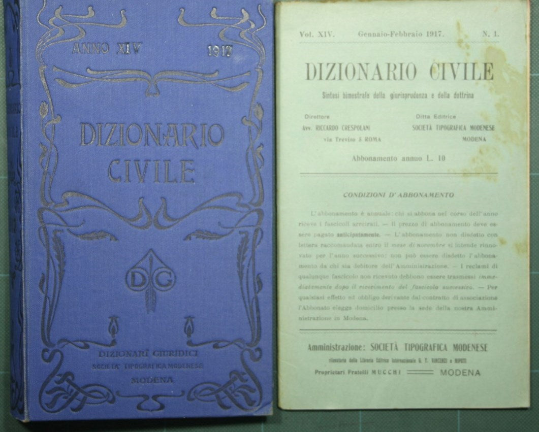 Dizionario civile - Vol. XIV, 1917