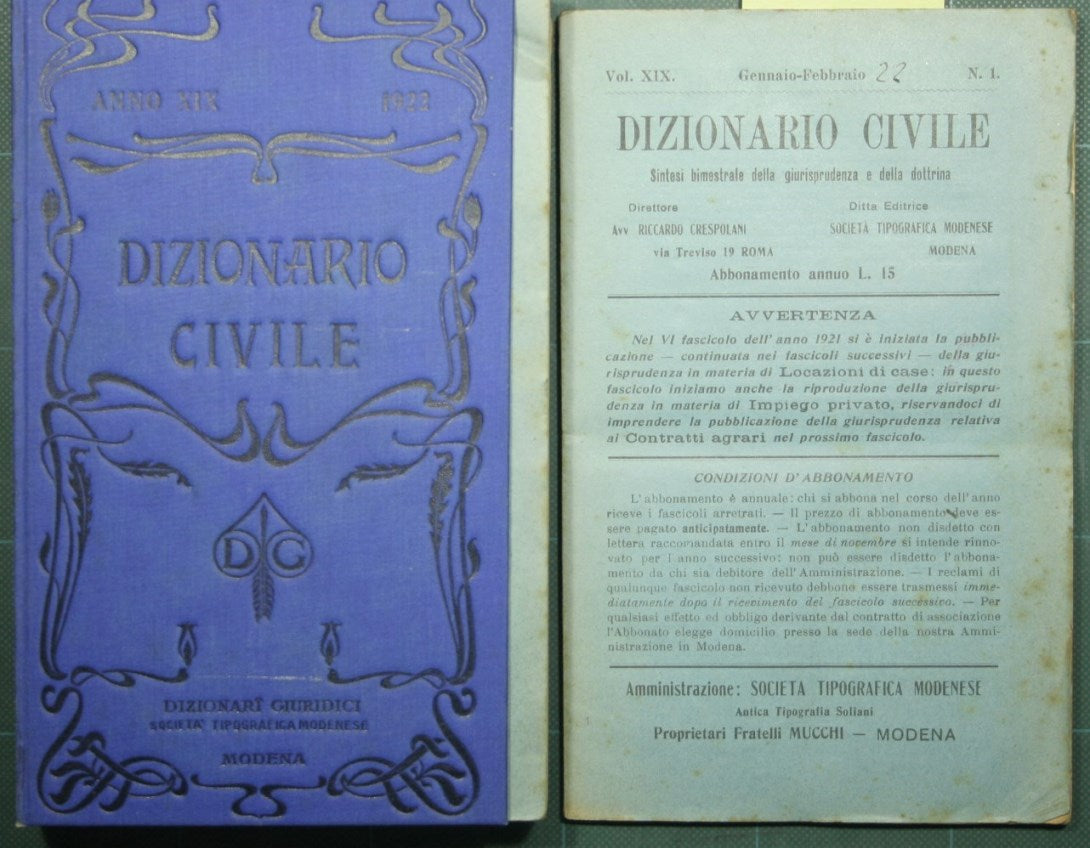 Diccionario civil - Vol. XIX, 1922