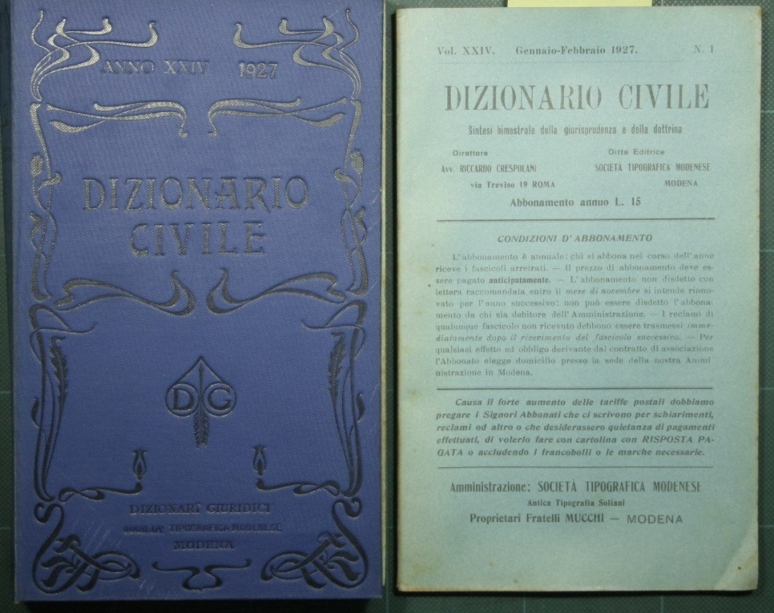 Civil Dictionary - Vol. XXIV, 1927