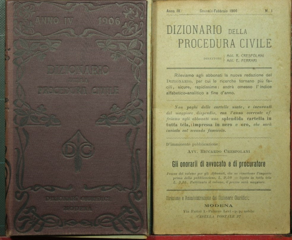 Dizionario della procedura civile - Vol. IV, 1906