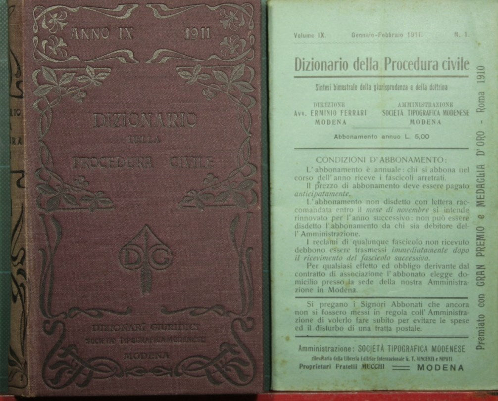 Dizionario della procedura civile - Vol. IX, 1911