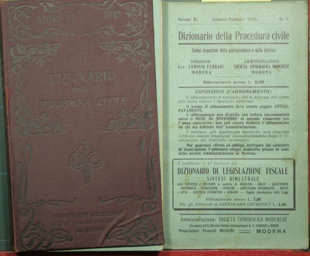 Dizionario della procedura civile - Vol. XI, 1913