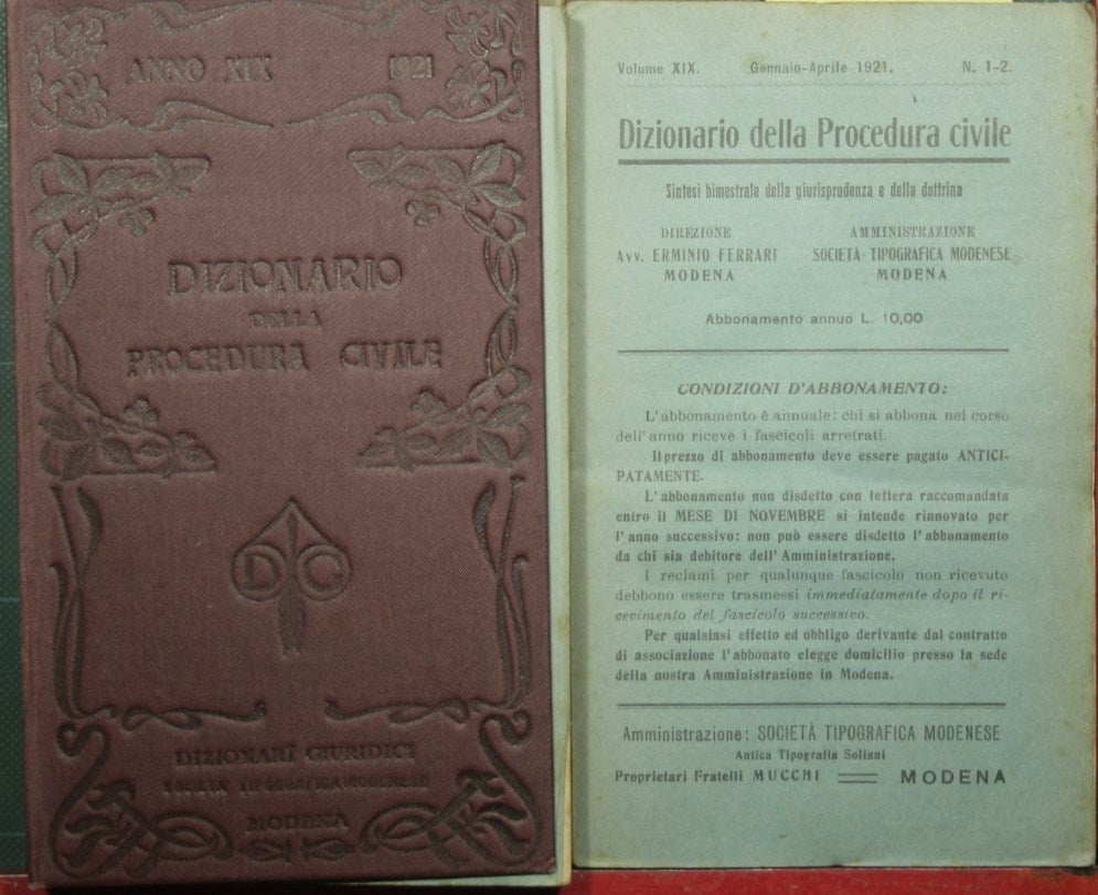 Dictionary of Civil Procedure - Vol. XIX, 1921