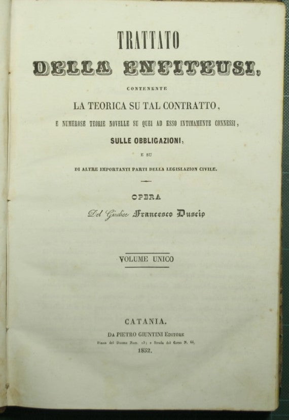 Tratado sobre enfiteusis