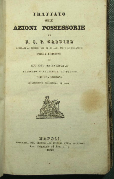 Trattato sulle azioni possessorie