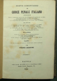 Breve comentario al Codice Penale Italiano