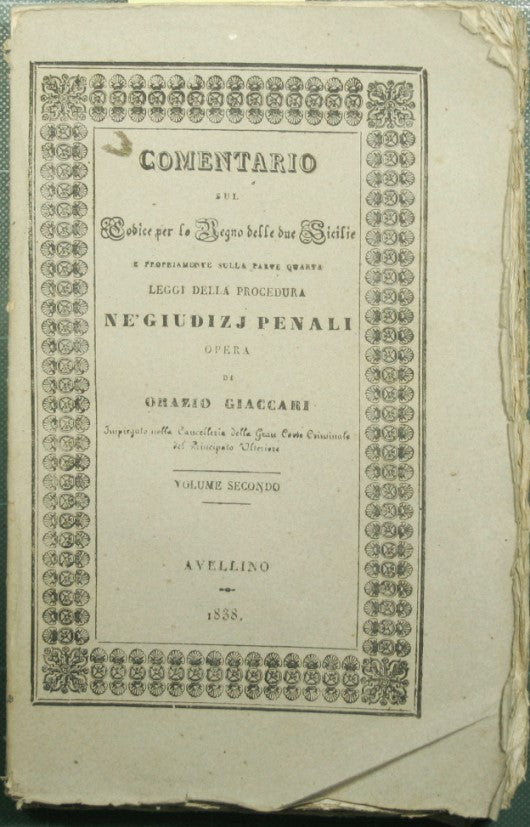 Comentario sul Codice per lo Regno delle Due Sicilie - Vol. II