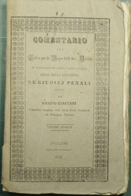 Comentario sul Codice per lo Regno delle Due Sicilie - Vol. IV