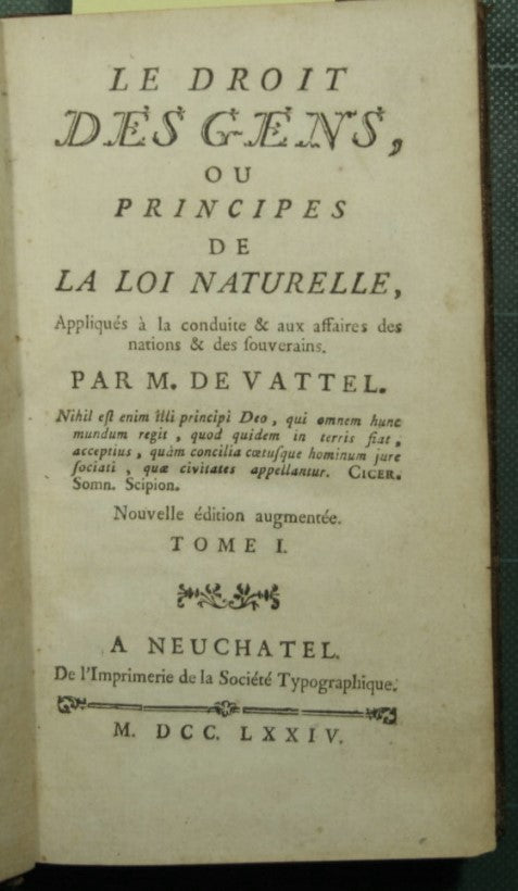 The rights of the gens, or princes of their nature