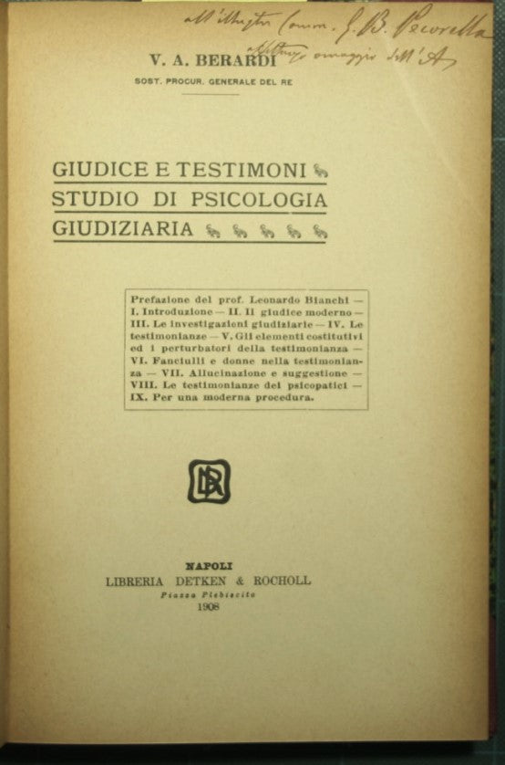 Juez y testigos - Estudio de psicología judicial
