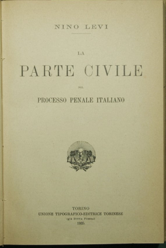 La parte civil en el proceso penal italiano