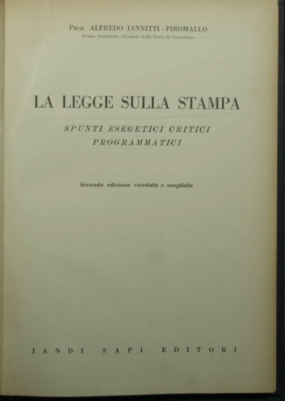 The law on the press