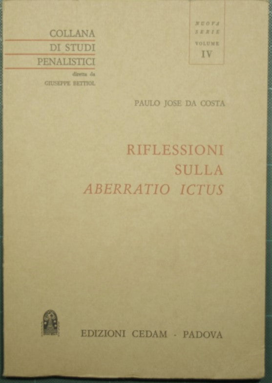 Riflessioni sulla aberratio ictus