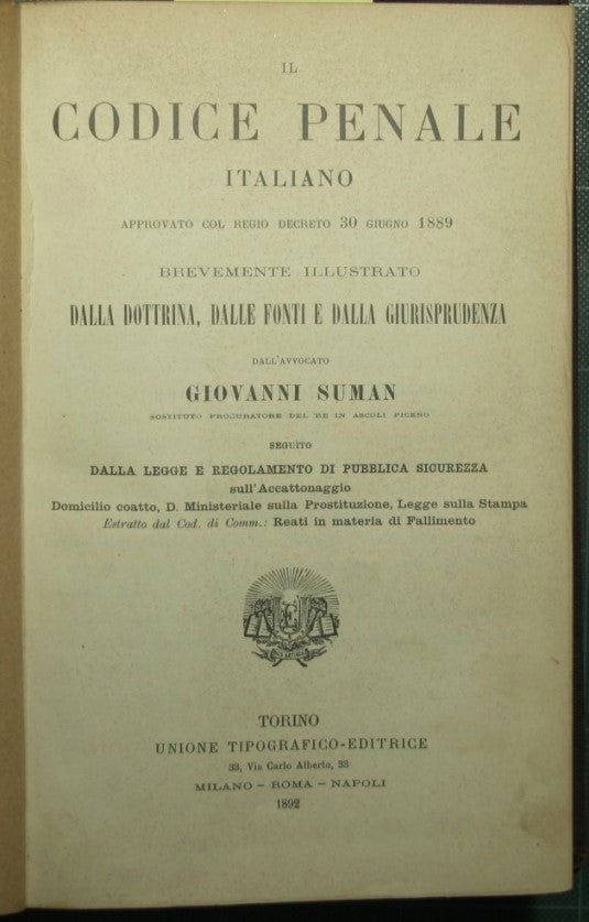 Il codice penale italiano