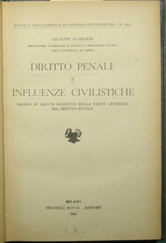 Diritto penale e influenze civilistiche