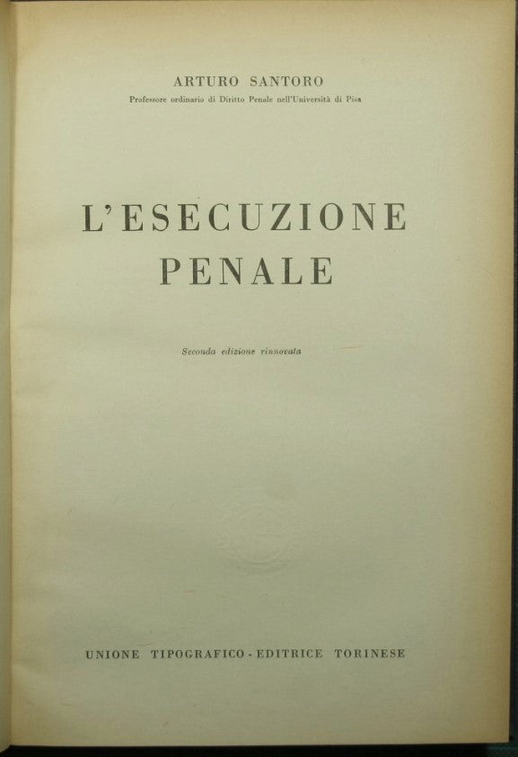L'esecuzione penale