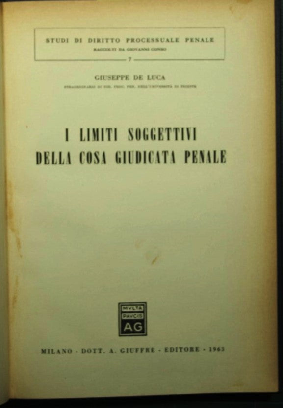 The subjective limits of criminal res judicata