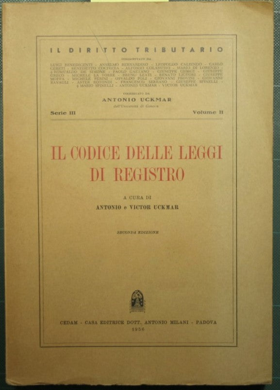 Il codice delle leggi di registro
