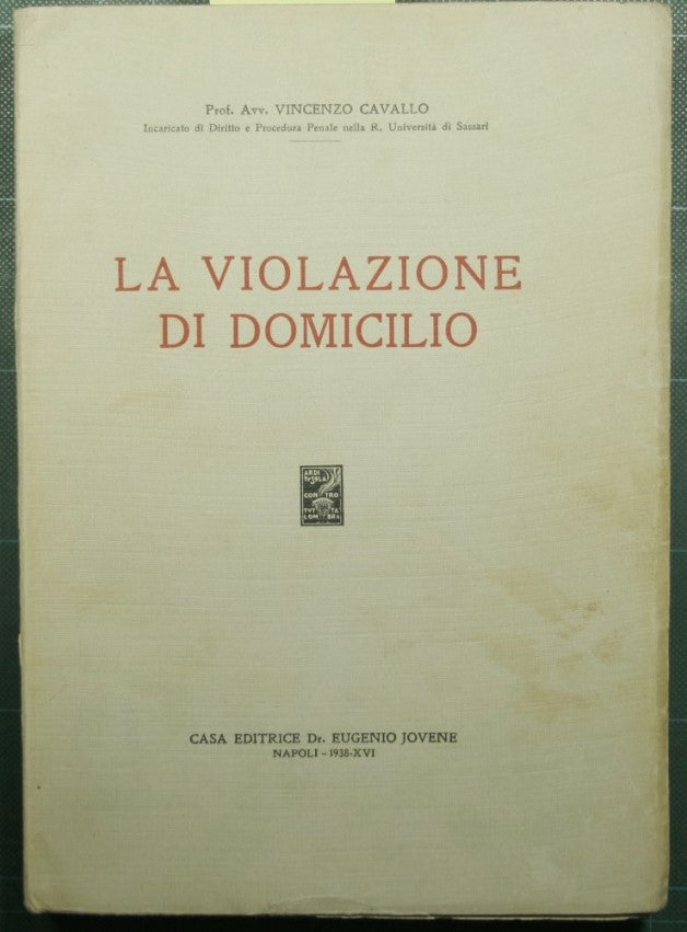 La violazione di domicilio